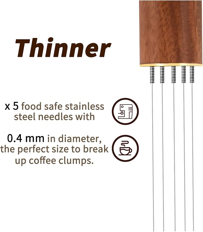 Zolunu Espresso Coffee Stirrer 5 Needles 0.4mm Espresso Distribution Tools - Image 6