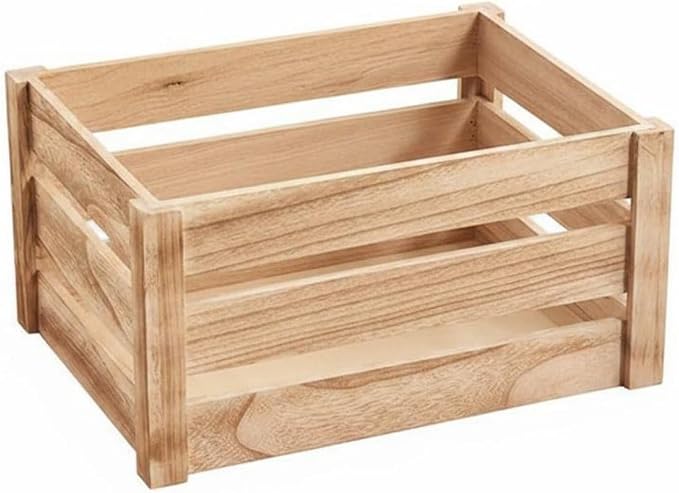 Wooden Storage Crate Multi Use Plant Holder Crate Decorative Wood Display Boxes by Unknown