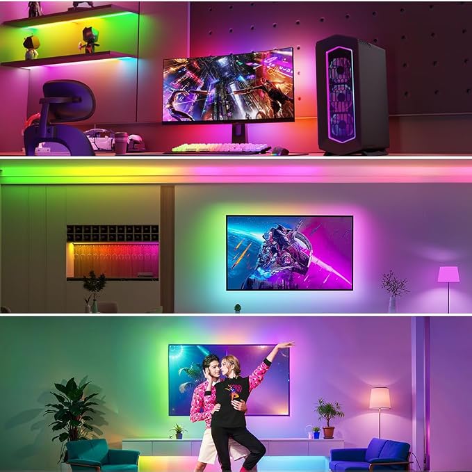 WS2812B IC RGB 5050SMD ECO Individual Addressable LED Strip Light, 16.4FT - Image 7
