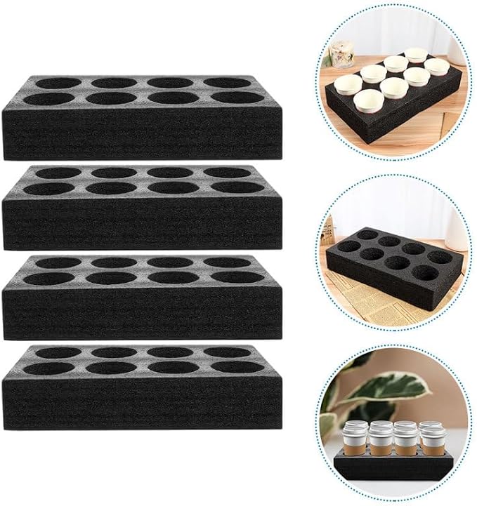 ULTECHNOVO 4-piece Drink Holder Restaurant Cup Holders - Image 2