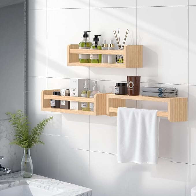 Floating Wall Nursery Book Shelves, 16.5 Inch, Wall Mounted, - Image 5