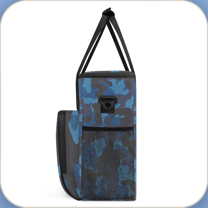 Camouflage Basket Coffee Maker Carring Bag Travel Carrying Storage Tote Bag - Image 4