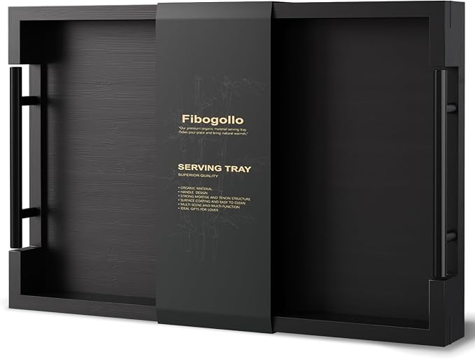 Fibogollo Bamboo Serving Tray by Fibogollo