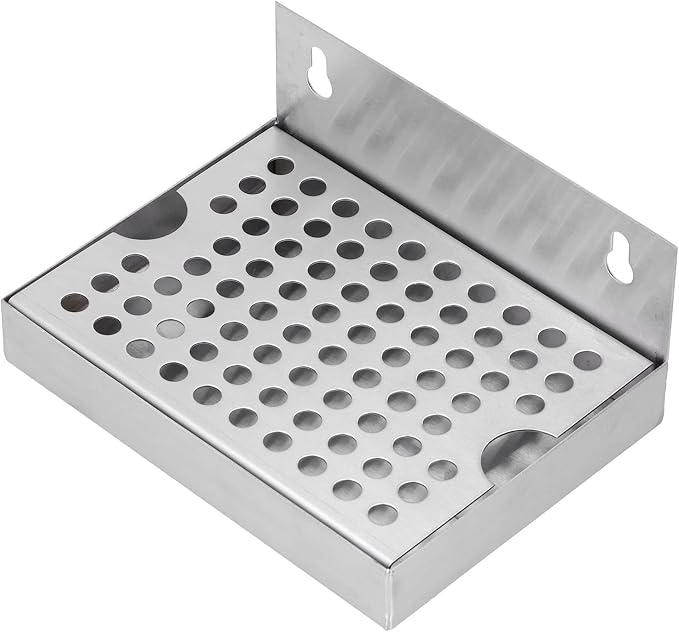 Beer Drip Tray, Stainless Steel Wall Mount Kegerator Beer Tower Drip Pan - Image 9