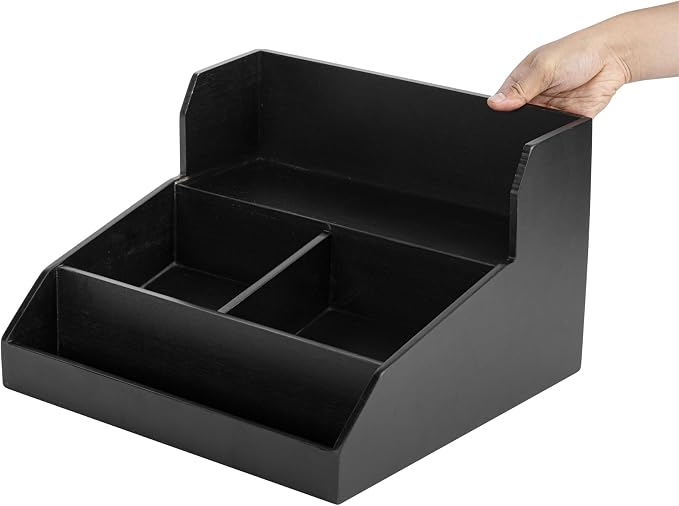 Restaurantware Coffee Cup Organizer 15 x 14.25 x 9.25 Inch Multipurpose Bamboo - Image 9