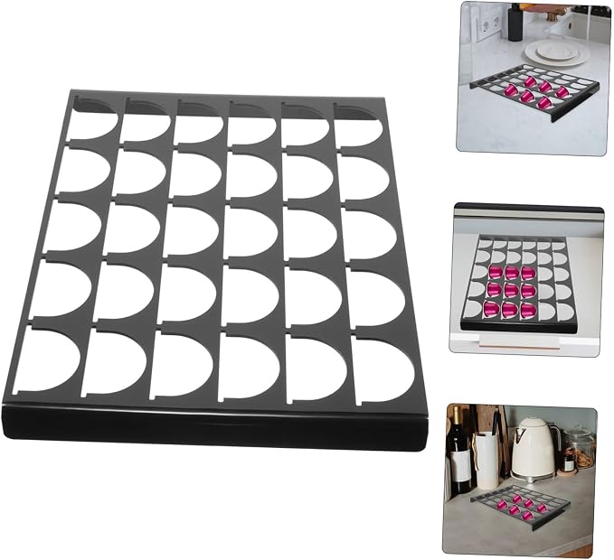 ORFOFE 30grids Coffee Capsule Storage Rack Acrylic Organizer - Image 7