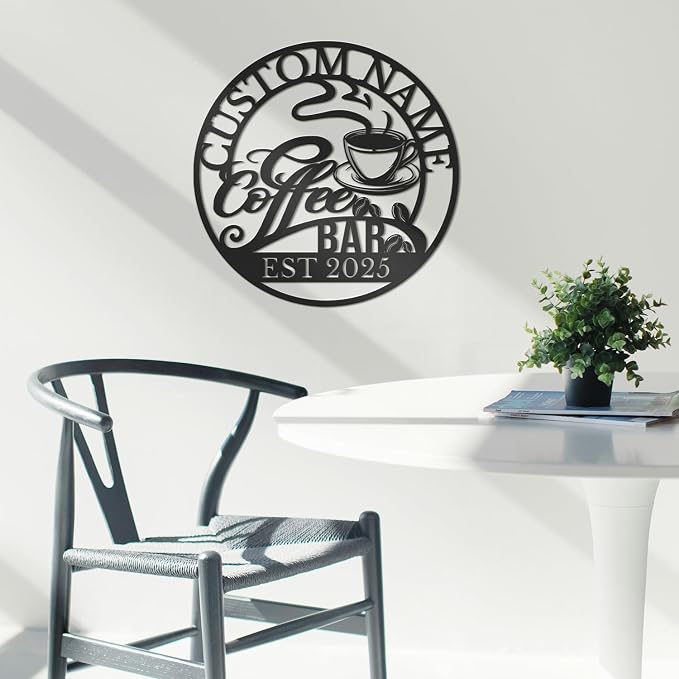 Personalized Coffee Bar Sign, Coffee Sign - Image 5