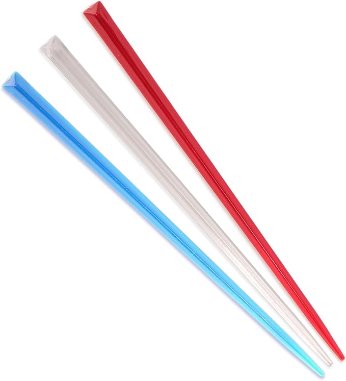 BambooMN - Triangular Prism Plastic Fruit Appetizer Cocktail Pick 3.5" - by BambooMN