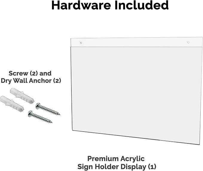 10 Pack Wall Sign Holder 17" x 11" Horizontal - Image 4
