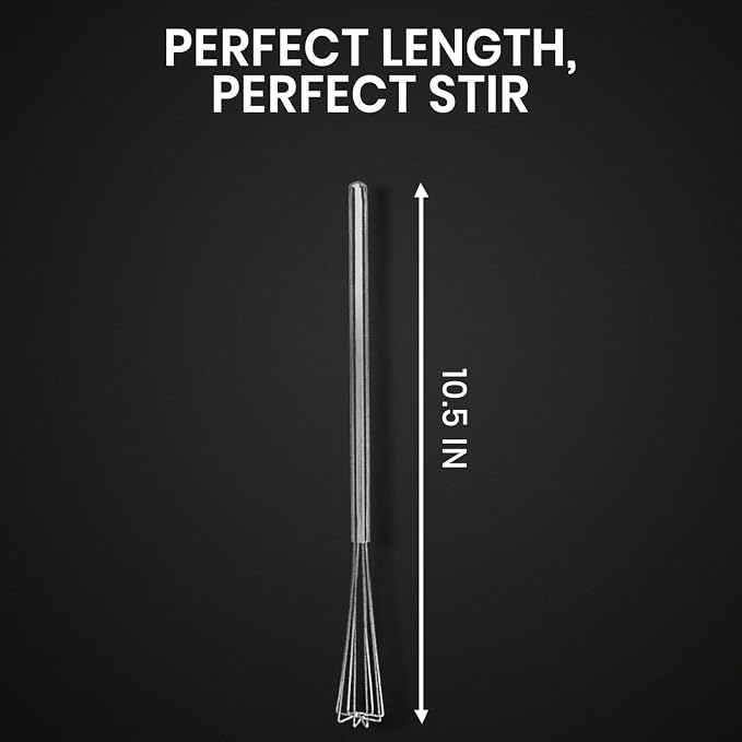 rattleware 10.25 in Triangle Espresso Whisk, Stainless Steel | Commercial - Image 7