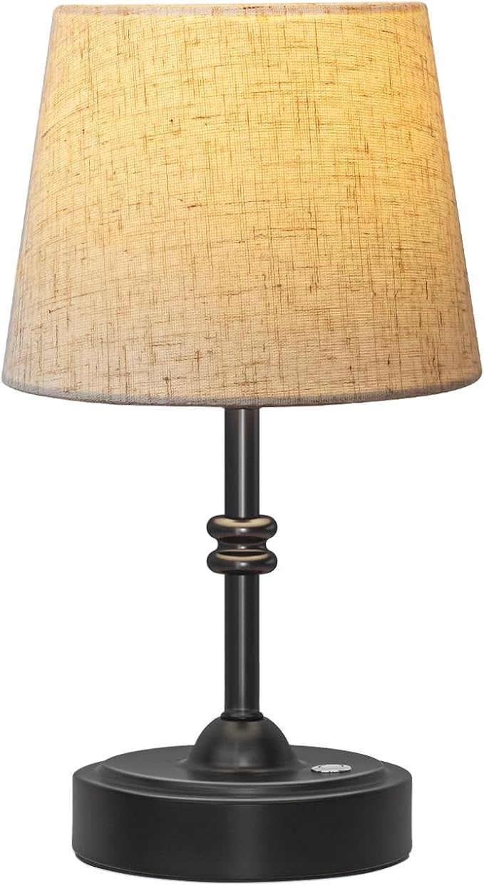 ONEWISH Small Cordless Lamp, Battery Operated Table lamp Dimmable, 4000mAh by onewish