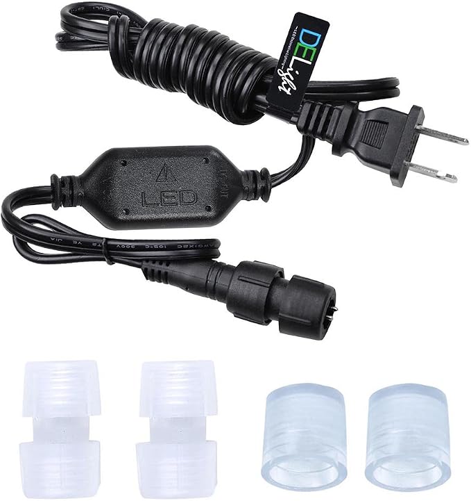 DELight AC 110-120V Waterproof IP65 50ft Crystal 3000K Warm White 540 LED Rope - Image 6
