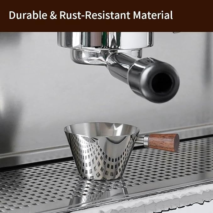 watchget Stainless Steel Espresso Cups, Double Spout & Dual Scale Measuring Cup - Image 5