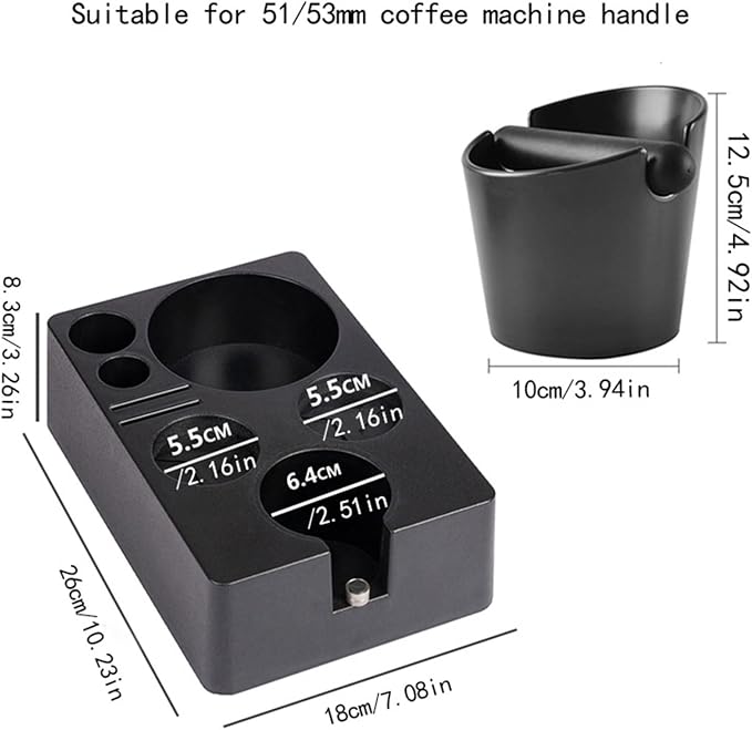 Portafilter Rack Coffee Distributor Holder Tamper Stand Adjust Height Tamping - Image 8