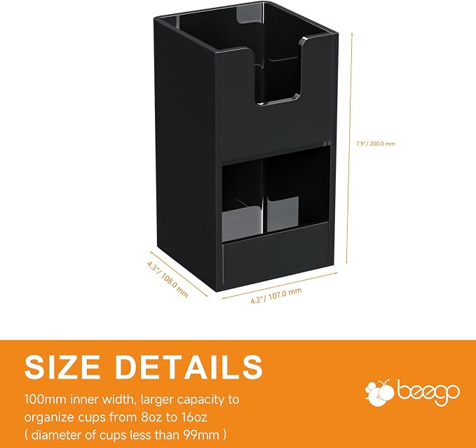 Beego 2-Compartment Cup Holder for Countertop - Image 9