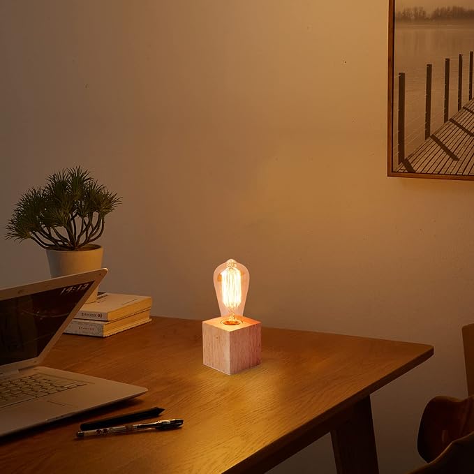 Vintage Table Lamp, Small Bedside Lamp - Image 4
