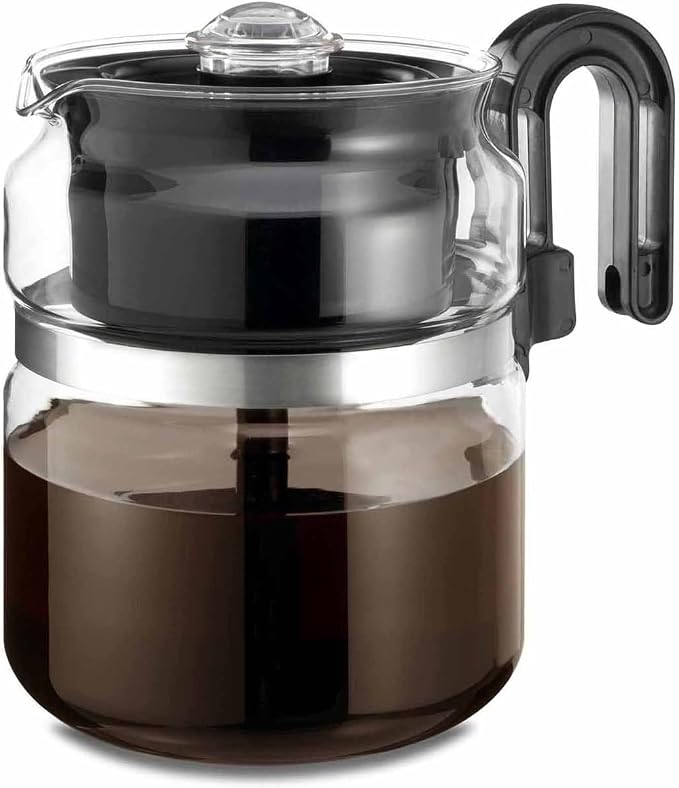 Café Brew Collection 8-Cup Glass Stovetop Percolator Coffee Pot by CAF%C3%89BREWCOLLECTION