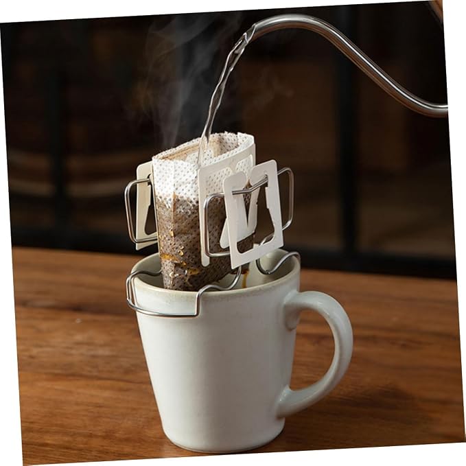 2sets Hanging Ear Drip Coffee Bag Holder Portable Coffee Filter Rack - Image 2