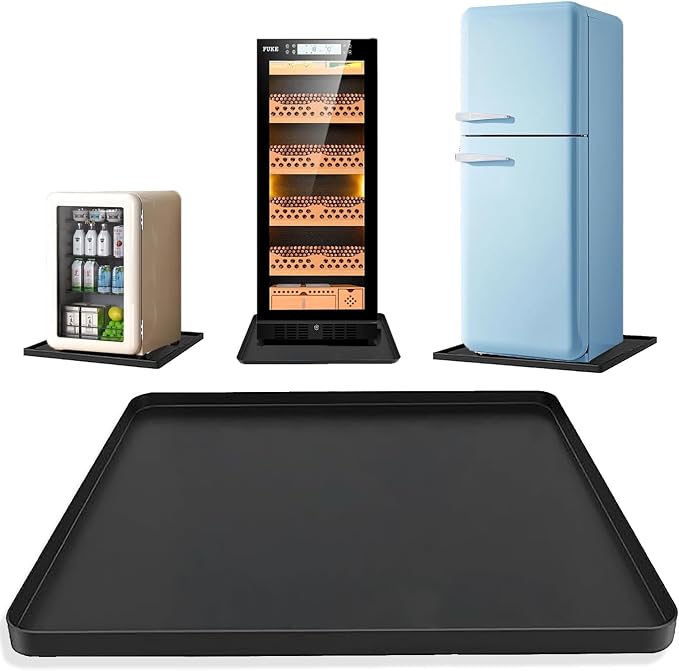 Silicone Mini Fridge Mat, 19.7x19.7x0.6 Inch Protective Drip Tray - Image 2