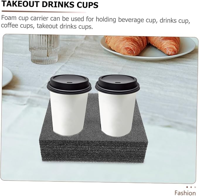 Baluue Foam Cup Carrier Tray 9.44In Food-Grade Foam – Secure Multiple Cup - Image 3