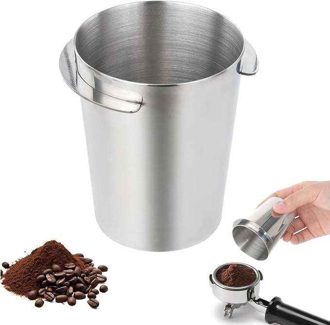 Coffee Dosing Cup 58mm, Stainless Steel Dosing Cup Compatible by Hariendny