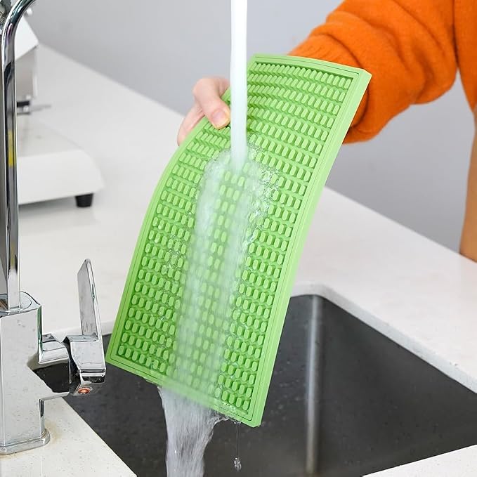 watchget Green Silicone Coffee Bar Mat - Image 4