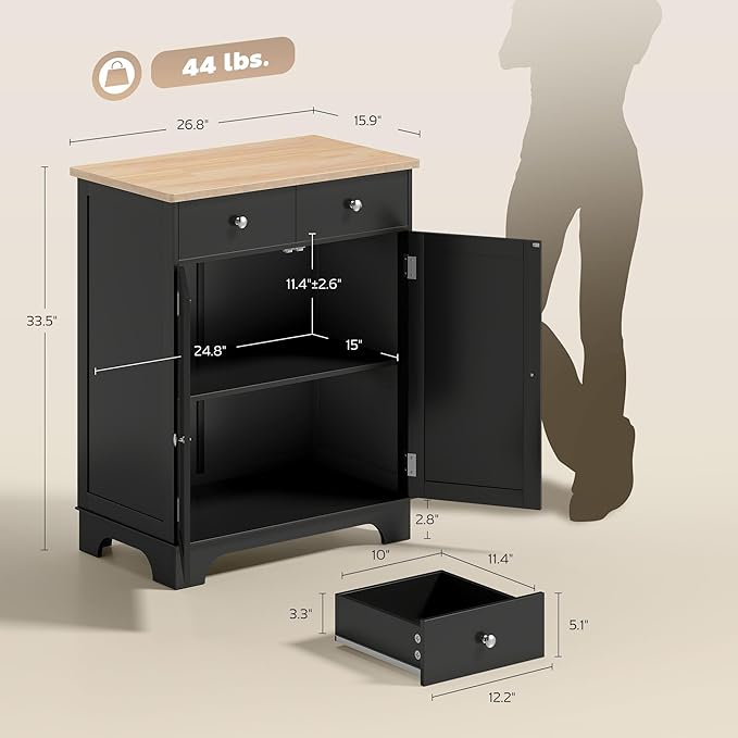 HOMCOM Sideboard Buffet Cabinet - Image 3