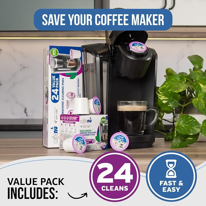 Keurig Compatible Cleaning Pods. 24 Rinse Pods Cleaner Kit. Eco Friendly - Image 5