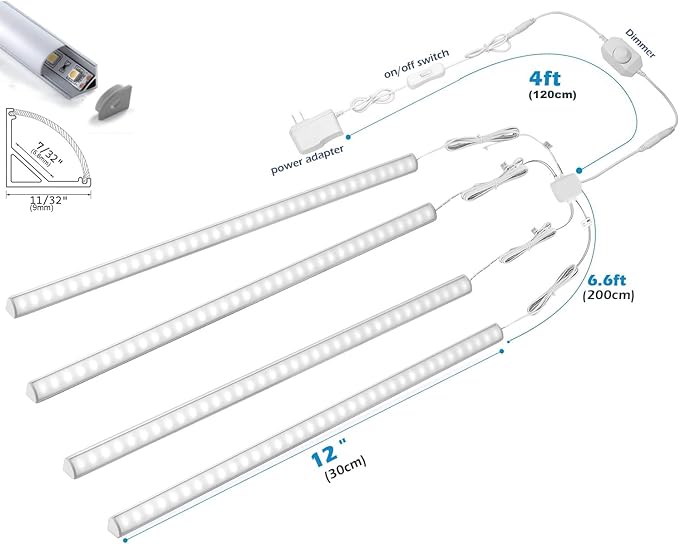 Cefrank V-Shape Under Cabinet Lighting Kit - Image 4