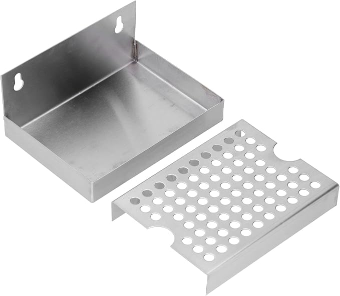 Beer Drip Tray, Stainless Steel Wall Mount Kegerator Beer Tower Drip Pan - Image 8
