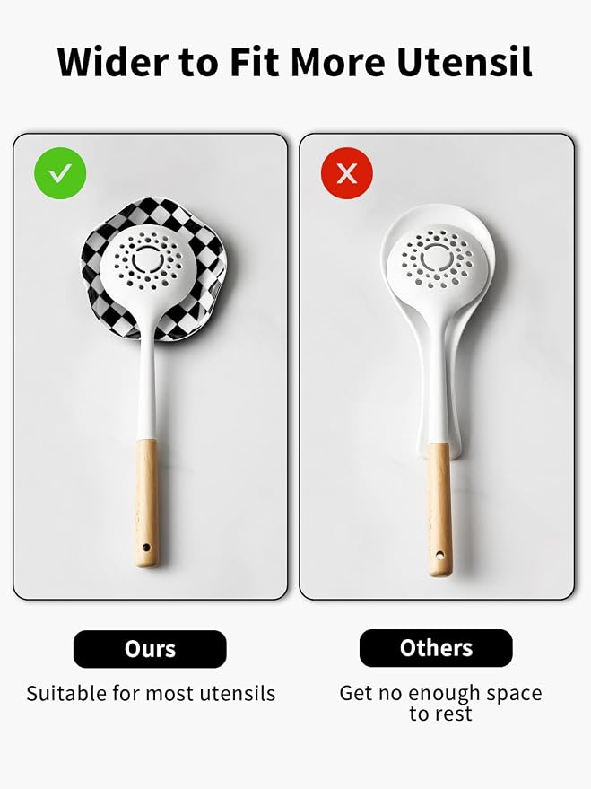 ABRUTY Spoon Rest for Stove Top, Ceramic Spoon Holder for Counter, Modern - Image 5