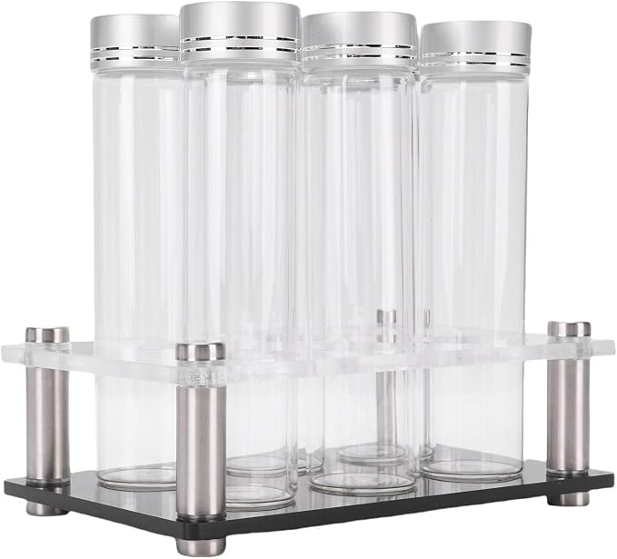 JTLB 6PCS Coffee Beans Storage Tubes High Borosilicate Glass Coffee Bean Cellars - Image 4