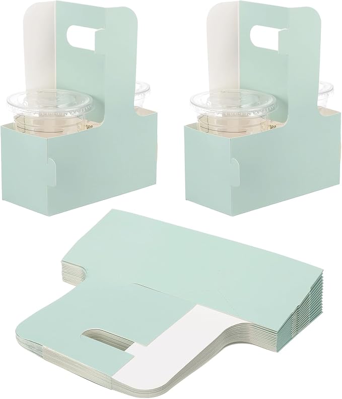PATIKIL Drink Carrier with Handle, Light Green by PATIKIL
