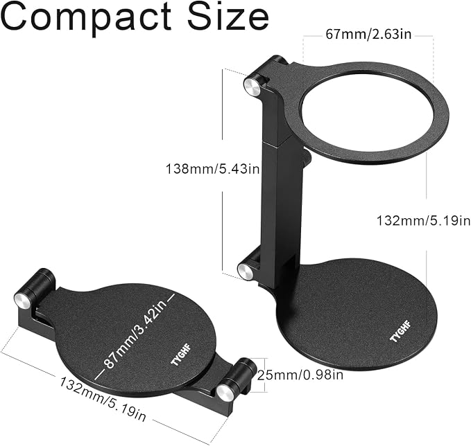 Pour Over Coffee Maker Stand, Adjustable & Foldable Portable Electric Espresso - Image 3