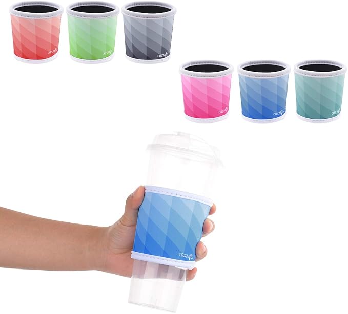 CM Reusable Coffee Mug Sleeve Cover Coffee Cup Sleeve Cover Heat Resistant - Image 4