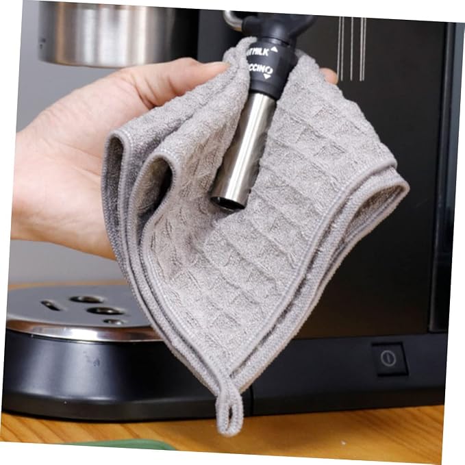 Ipetboom 4pcs Coffee Machine Cleaning Cloths Absorbent Kitchen Dish Rags - Image 5