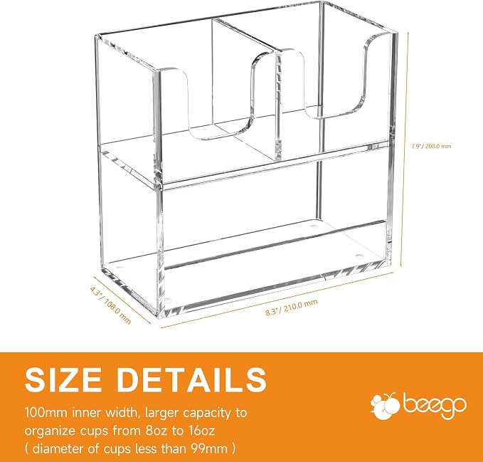Beego 3-Compartment Cup Holder for Countertop - Image 9