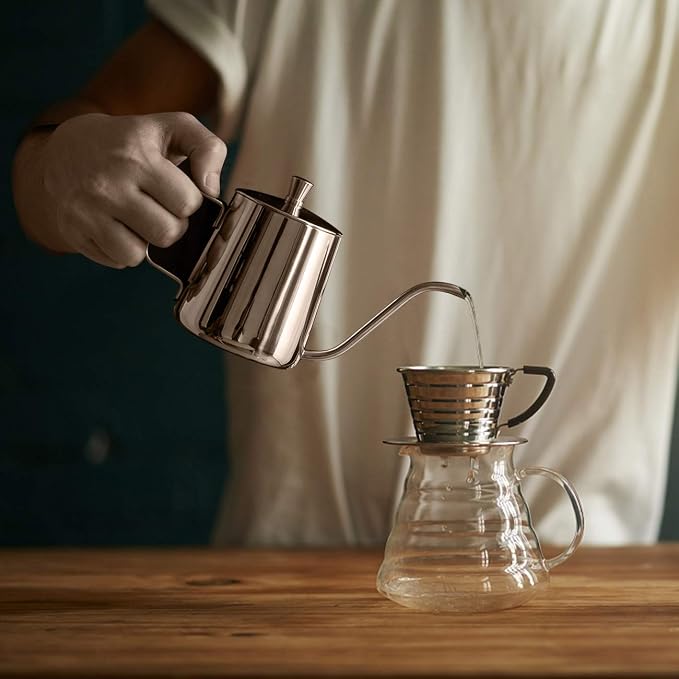 GWHOLE Small Pour Over Gooseneck Coffee Kettle 12oz/350ml Long Narrow Drip - Image 8