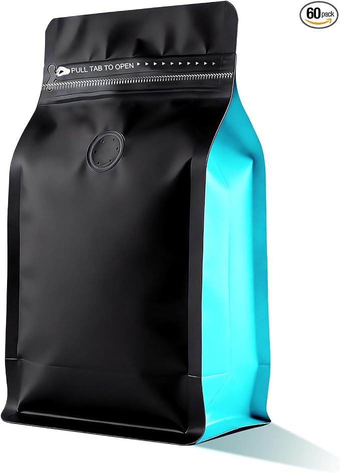 Coffee Bags with Valve Vented Coffee Beans Packaging Bags High Barrier by ODDIER