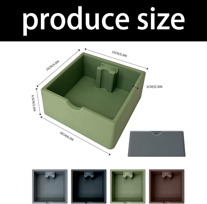 Extended Use Food Safe Silicone Coffee Puck Disposal Bin Quiet and Temperature - Image 6