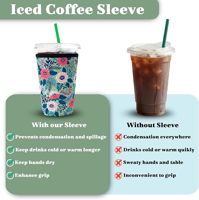 Reusable Iced Coffee Insulator Sleeve - Image 3
