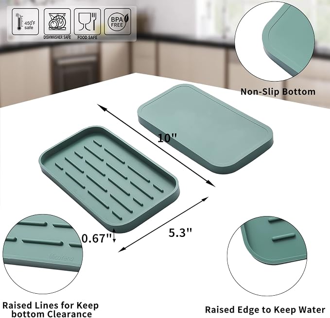 MicoYang Silicone Kitchen Sink Organizer Tray - Image 2