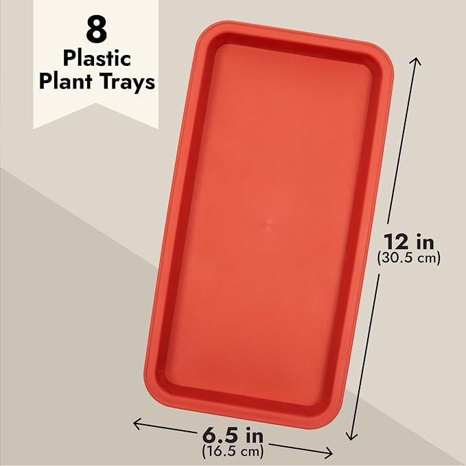 Juvale Rectangular Plastic Plant Tray - Image 3