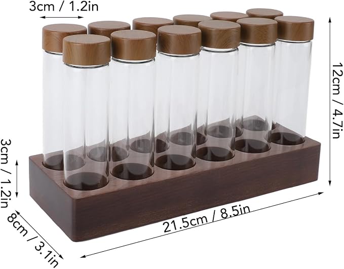 CHICIRIS Coffee Bean Storage Tubes, 12 Pack Single Dose Coffee Bean Cellars - Image 9