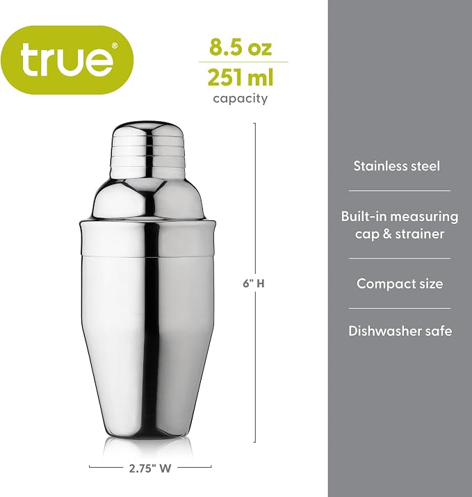 True Contour Stainless Steel Cocktail Shaker - Image 2