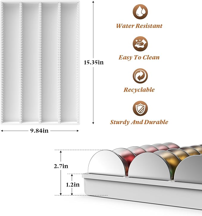 Coffee Pod Storage Holder Drawer Insert - Image 2