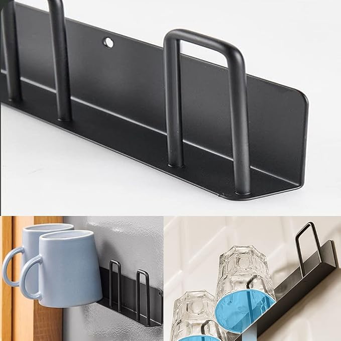 BAIEUEJO 2pcs Mug Hooks Wall-Mounted Mug Holder, Coffee Cups Holder Hanger no - Image 3