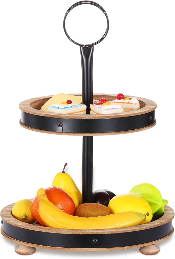 Urban Deco Wood Tiered Tray by UrbanDeco