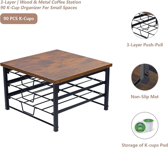 3 Tier Coffee Capsule Storage Drawer, Coffee Pod Holder - Image 5