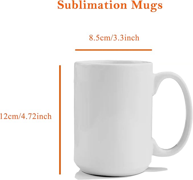 TANGLONG Sublimation Mugs 15 oz, Sublimation Blanks, Bulk Coffee Mugs, Hot - Image 2